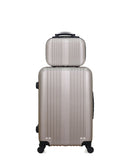 HERO – 2er-Pack: Mittelgroßer Koffer und Kosmetikoffer LIPARI