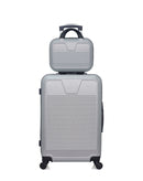 WAVE PARIS - 2er-Pack: Mittelgroßer Koffer und Kosmetikkoffer SELENGA