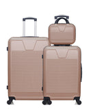 WAVE PARIS - 3er-Pack: Großer Koffer, mittelgroßer Koffer und Kosmetikkoffer SELENGA