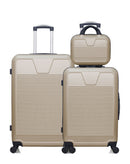 WAVE PARIS - 3er-Pack: Großer Koffer, mittelgroßer Koffer und Kosmetikkoffer SELENGA